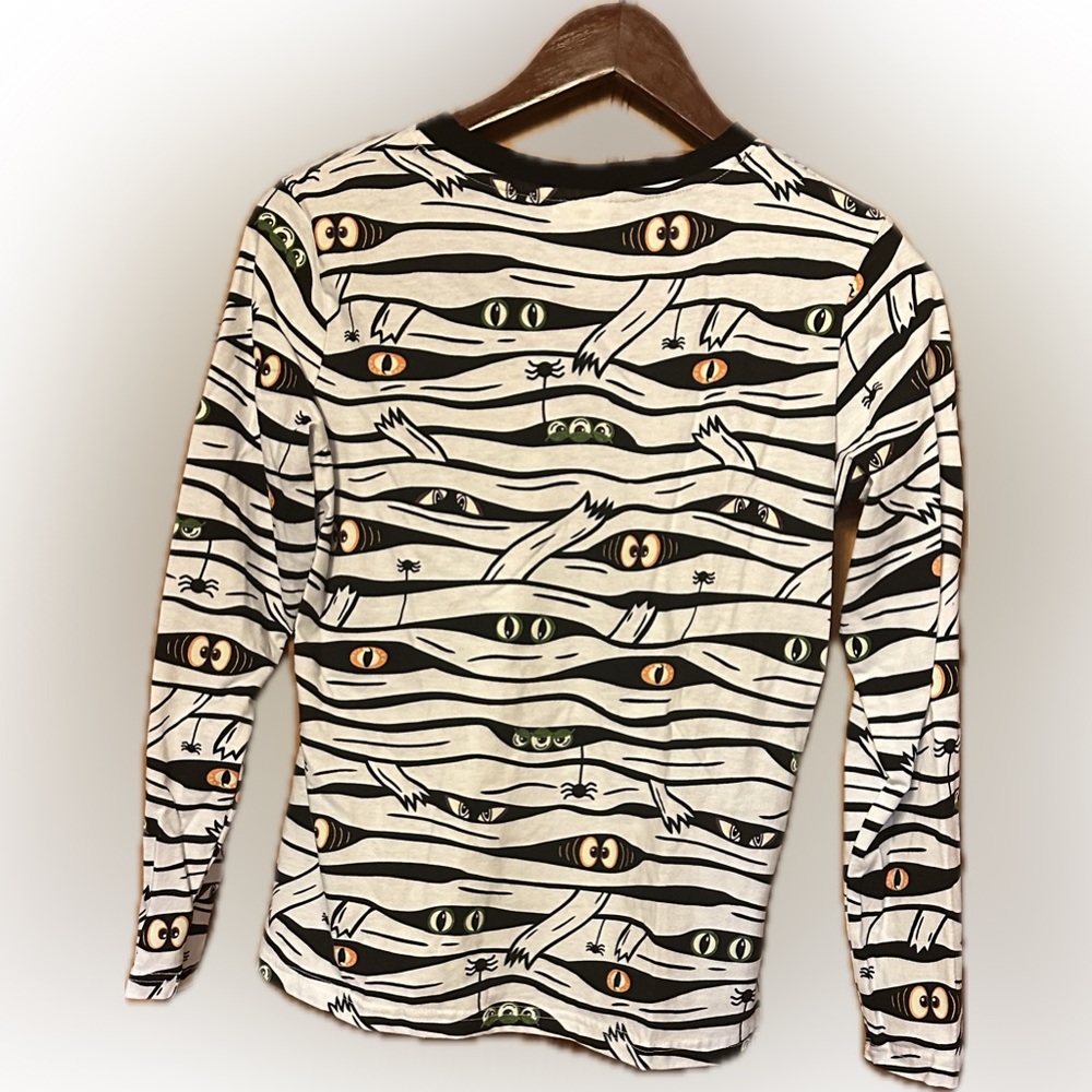 Serra Black and White Mummy Print Pajama Set - Picture 3 of 4
